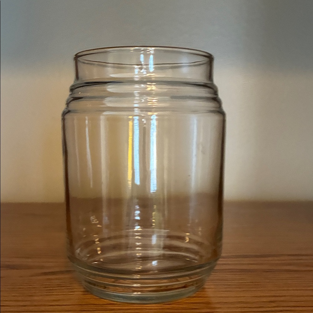 Clear Glass Jar Vase - Simple Rounded Design - Picture 4 of 6